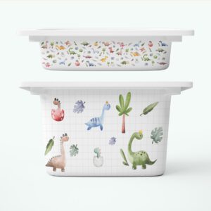 Dinozaury - komplet naklejek na pojemniki