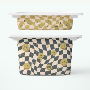 Emoji + kratka - naklejki na pojemniki