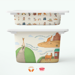 Pozytywne hasła – komplet naklejek na pojemniki - Feliz Petiz x Mamostki