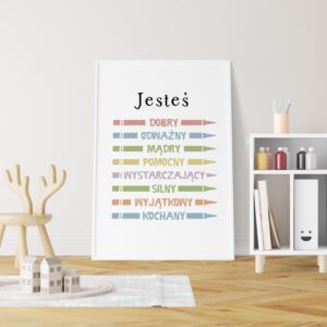 AFIRMACJE DLA DZIECI - plakat