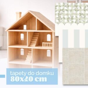 Tapety do domku dla lalek na wymiar - 80x40 cm