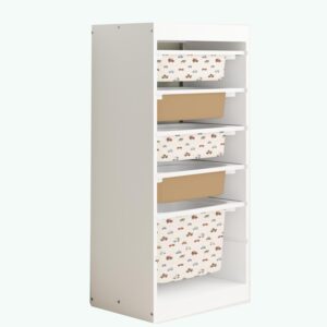 Kolorowe samochody - naklejki na pojemniki BOKI