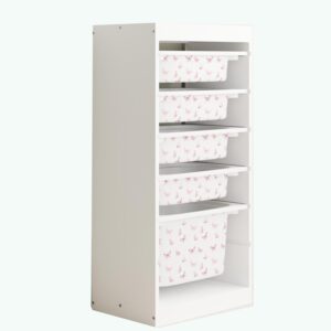 Różowe motyle - naklejki na pojemniki BOKI