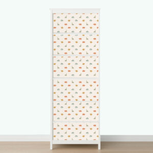 Dinozaury - naklejka na plecy regału