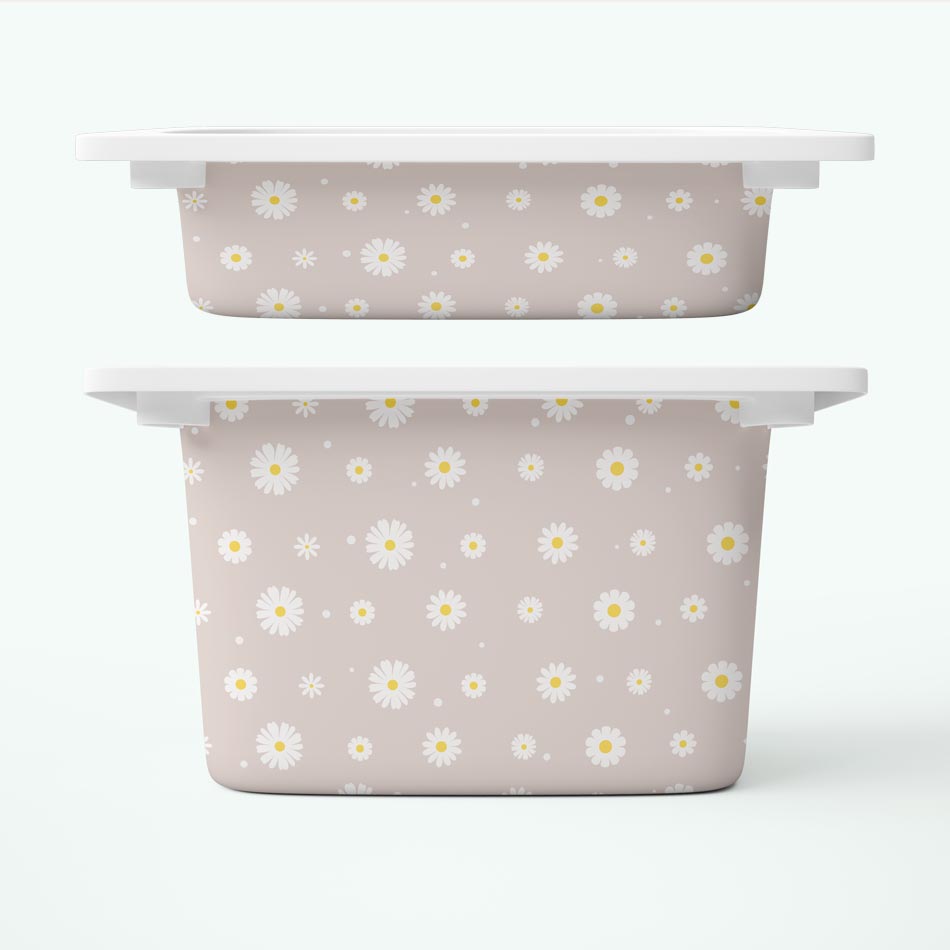 Stokrotki piaskowe - naklejki na pojemniki FRONTY - obrazek 2