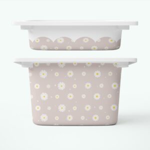 Stokrotki piaskowe - naklejki na pojemniki FRONTY