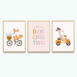 Niech trwa dzieciństwo - puder - zestaw trzech plakatów