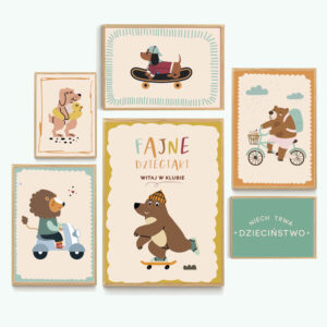 Fajne plakaty - seledyn i musztarda